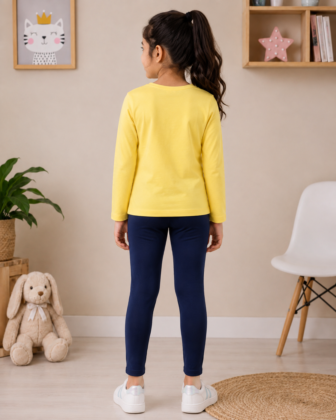 3PIN GIRLS FULL SLEEVE TSHIRT AND LEGGINGS SET