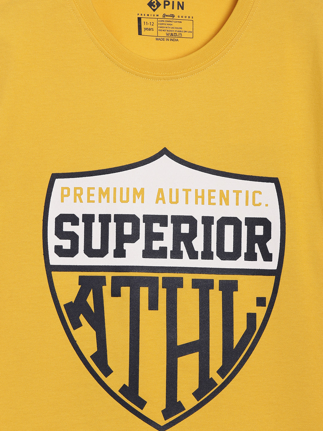 Boys Cotton Printed Round Neck T-Shirt