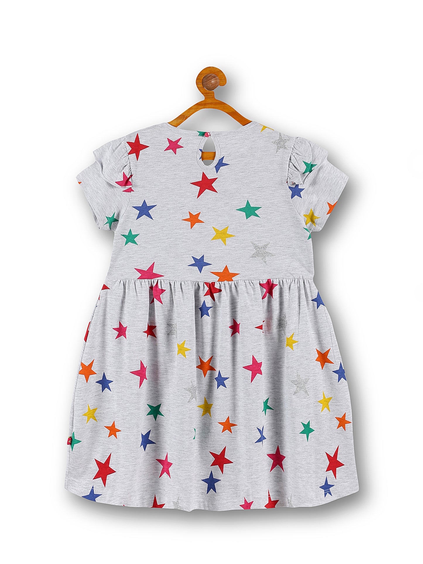 Girls Star Print A-Line Dress