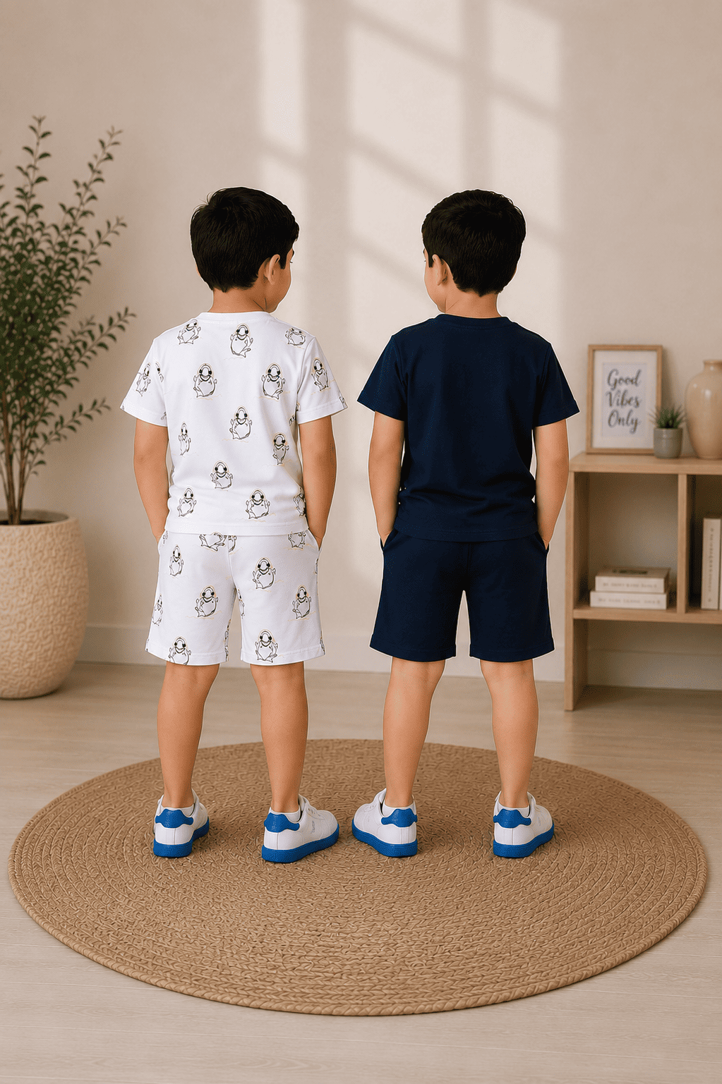3PIN Boys Half Sleeeve Co-ords Set(Pack of 4)