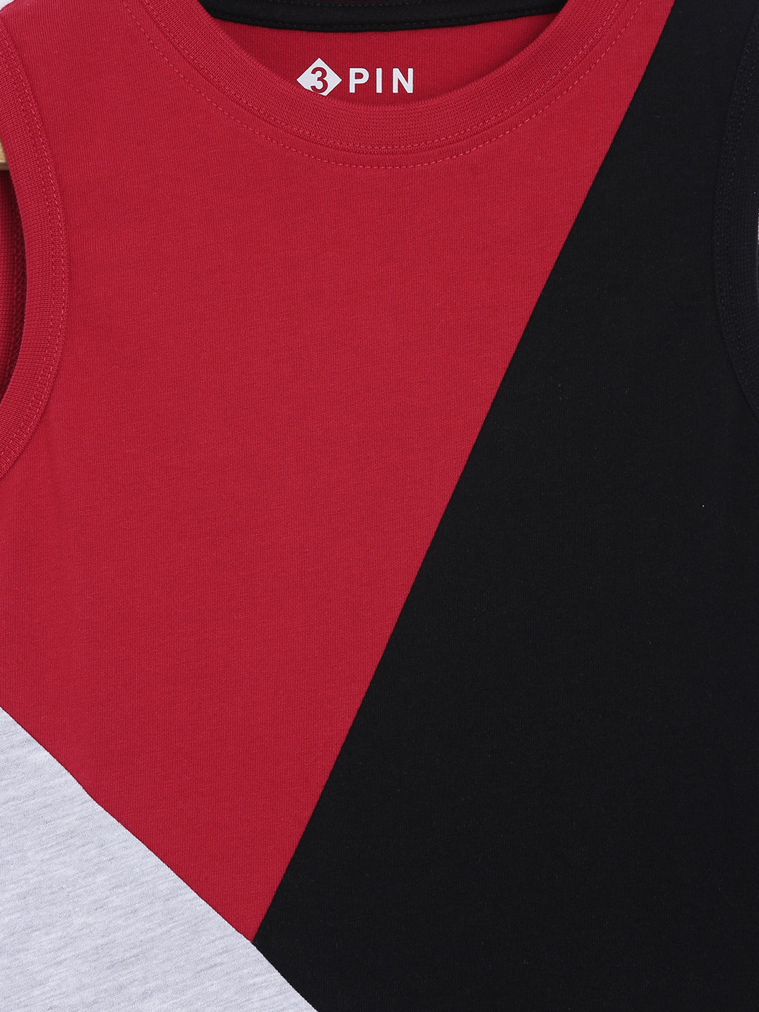 Boys Cotton Printed Round Neck Sleeveless T-Shirt