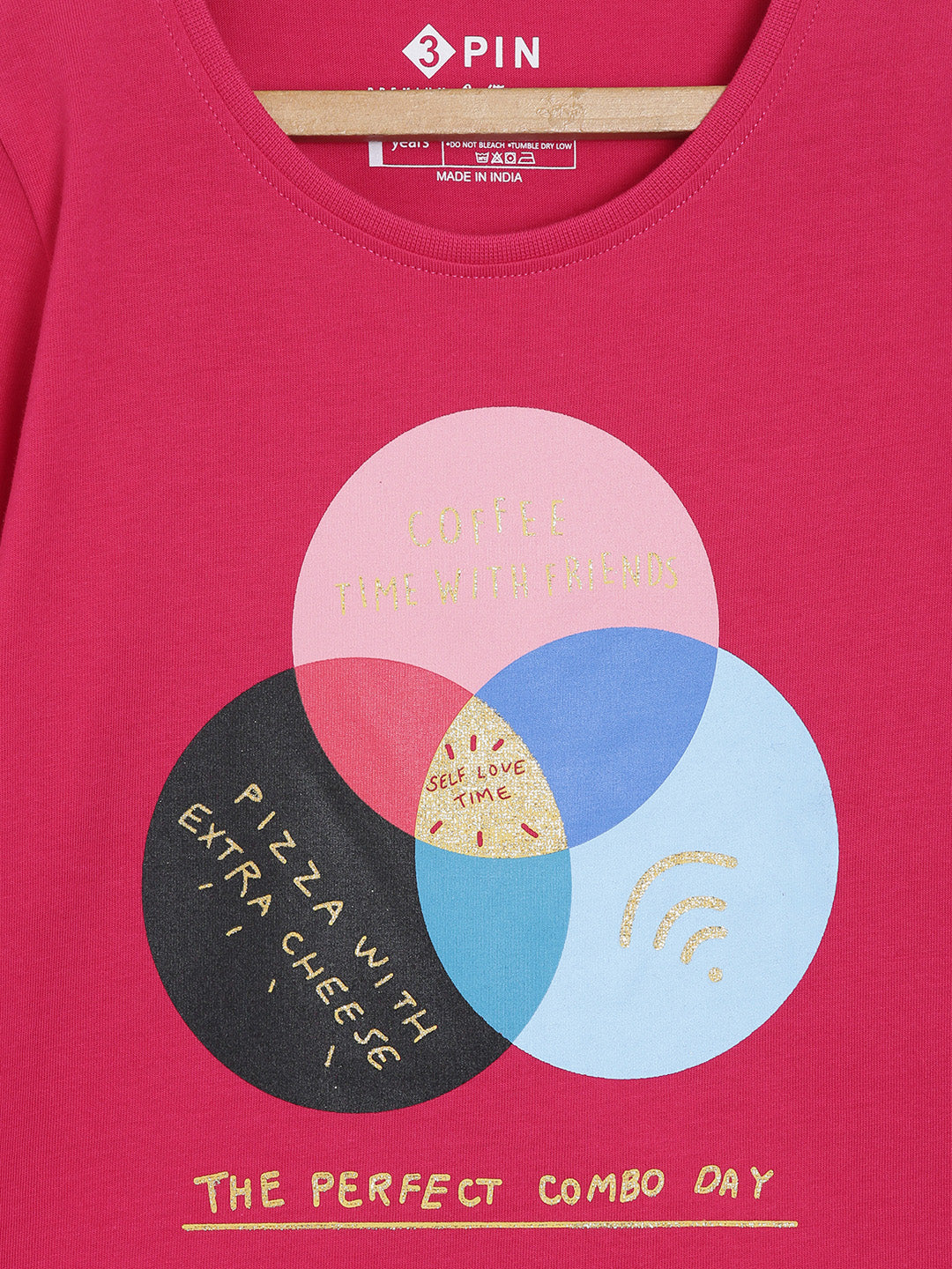 3PIN Girls pack Of 2 T-shirt 2-14 Y