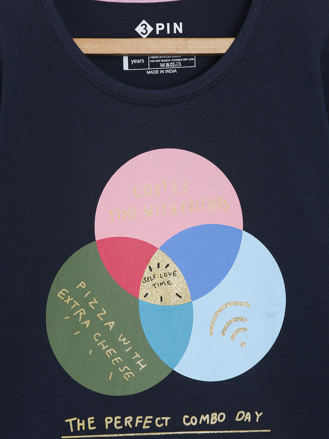 3PIN Girls pack Of 2 T-shirt 2-14 Y