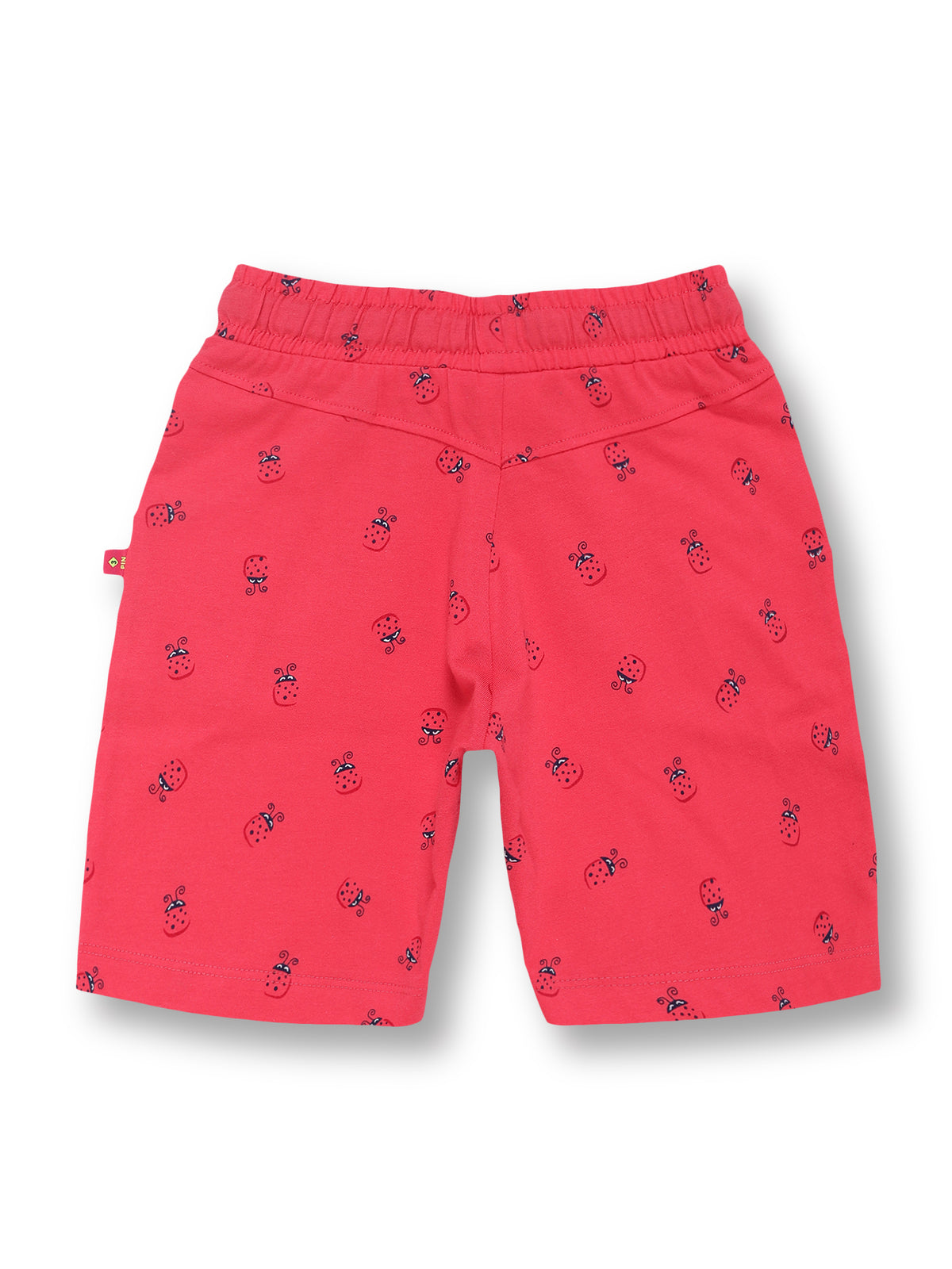 3PIN 100% Cotton Knit  Pack Of 2 Solid and All over Printed Shorts - Multi