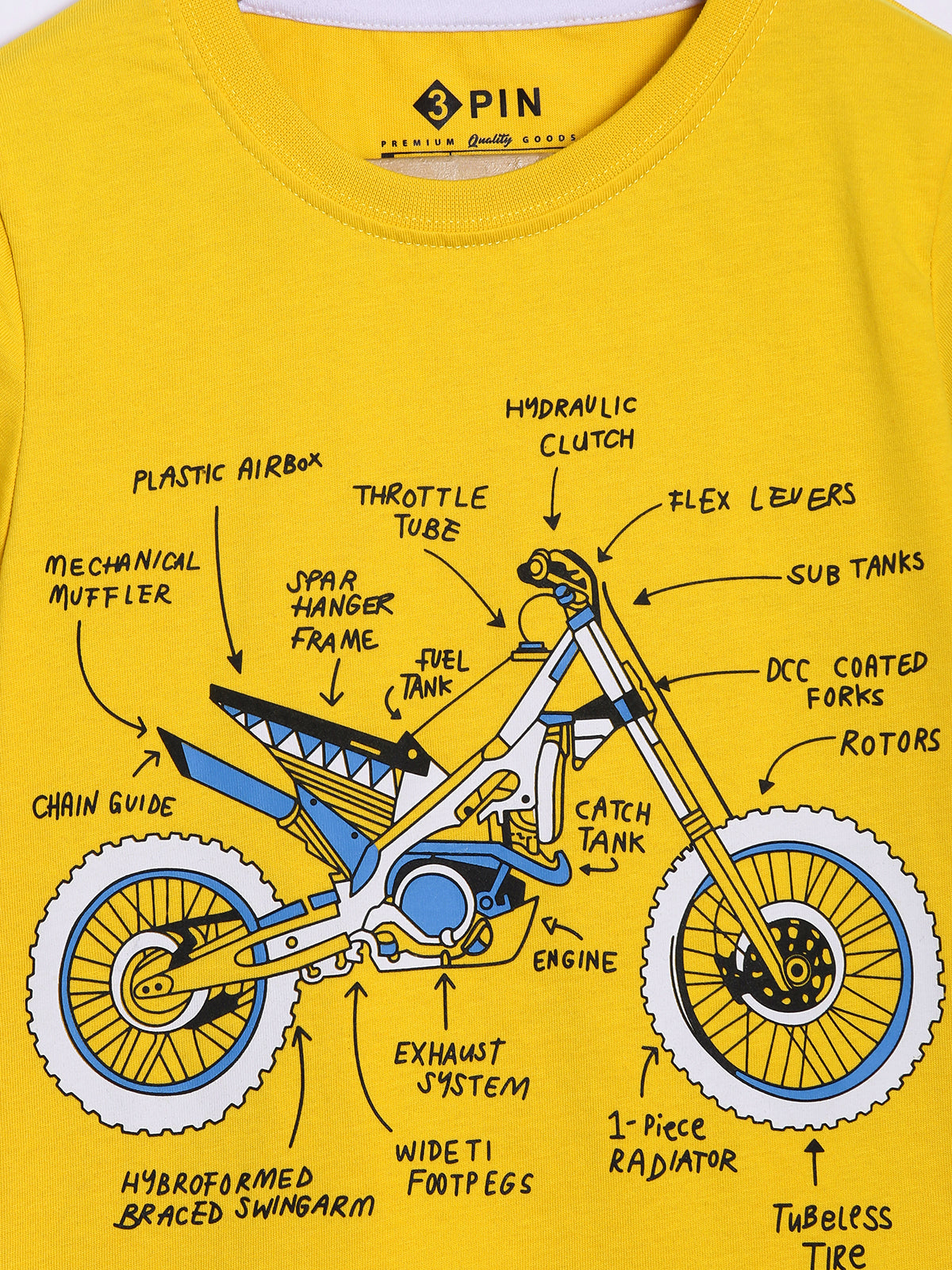 Boys Cotton Printed Round Neck T-Shirt