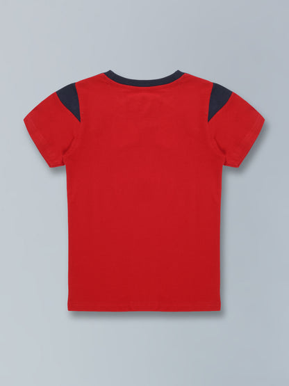 Boys Cotton Printed Round Neck T-Shirt - Pack of 5