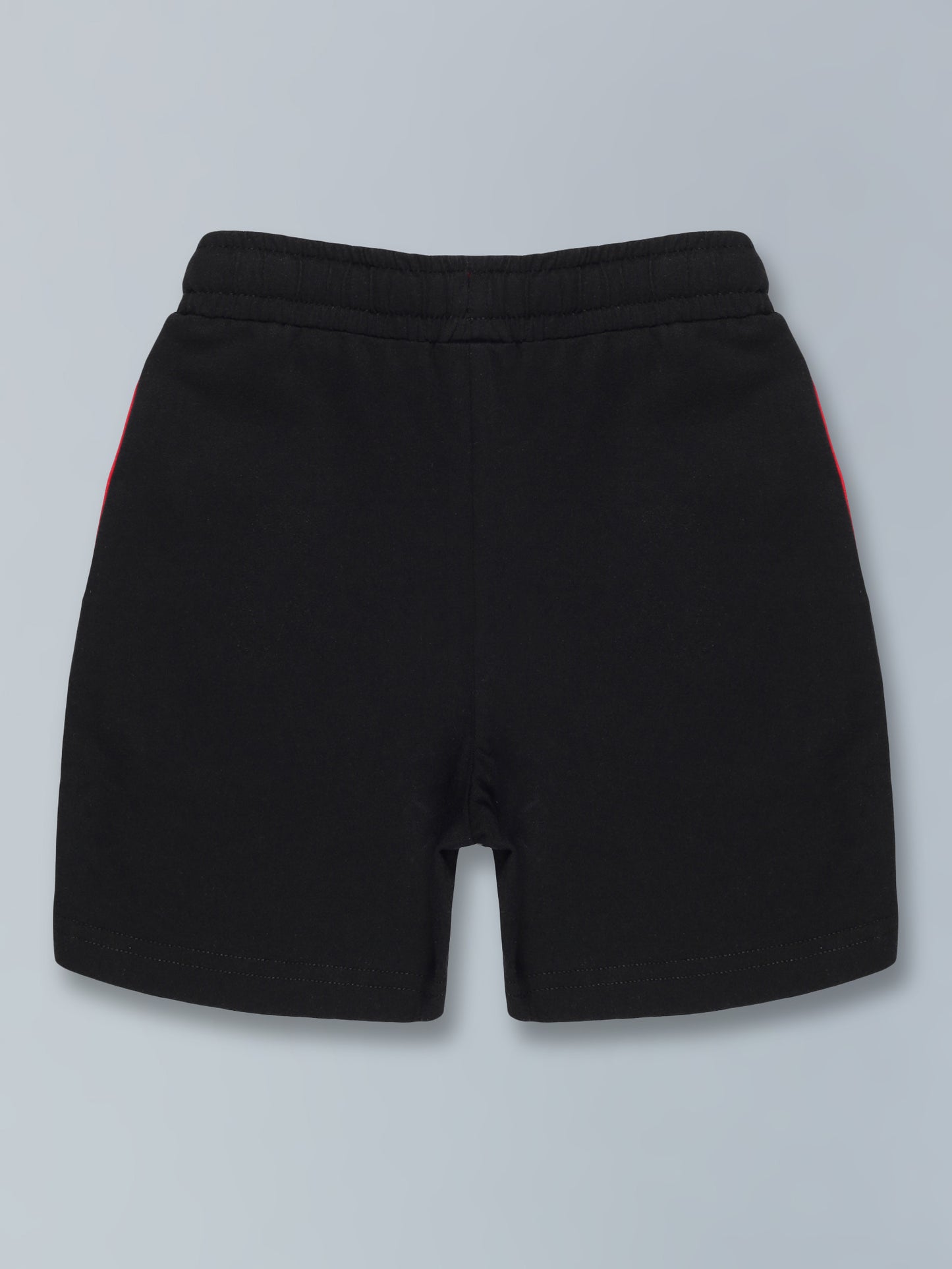 BOYS  BROOKLYN SINGLE JERSEY PRINTED SHORTS - BLACK