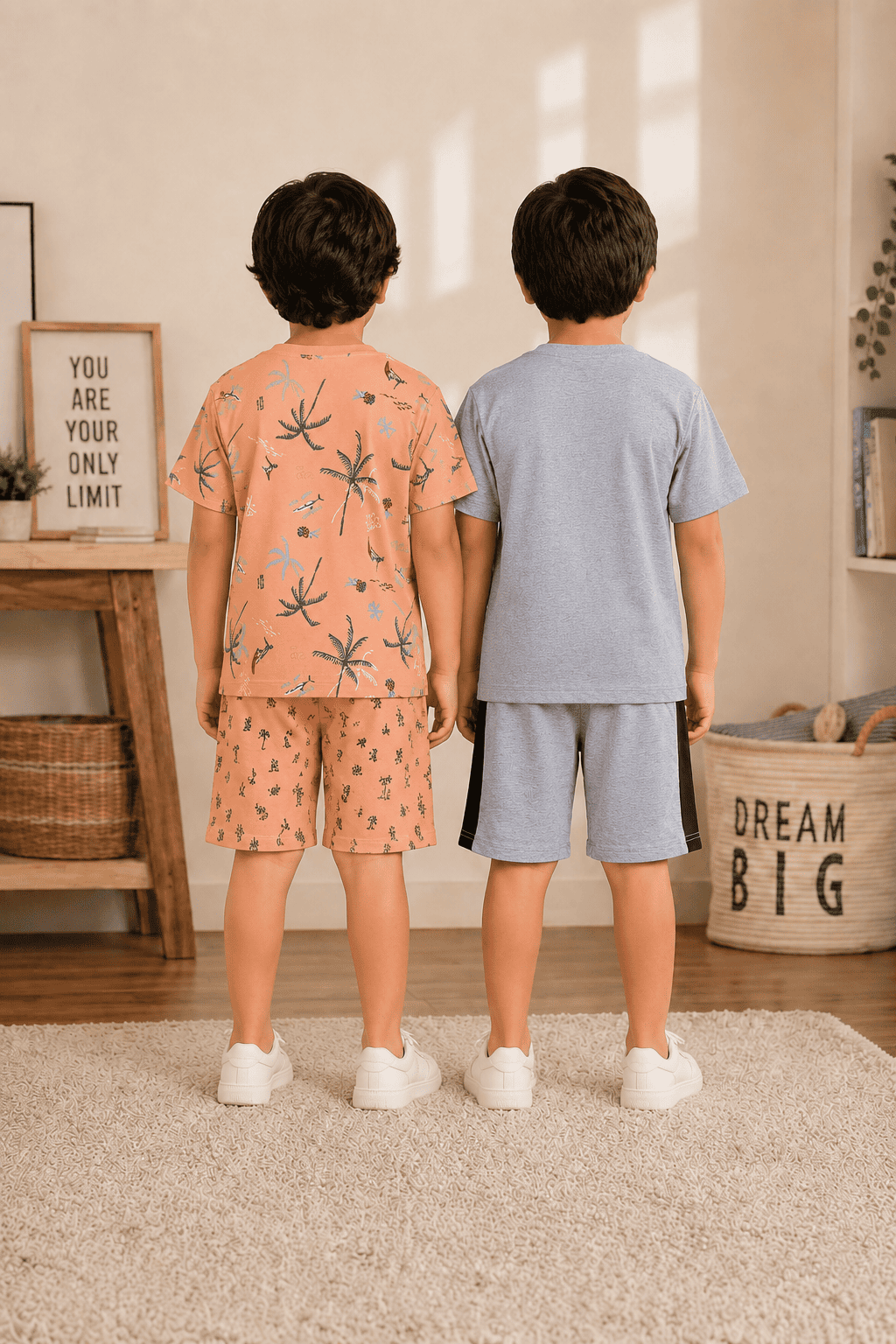 3PIN Boys Half Sleeeve Co-ords Set(Pack of 4)