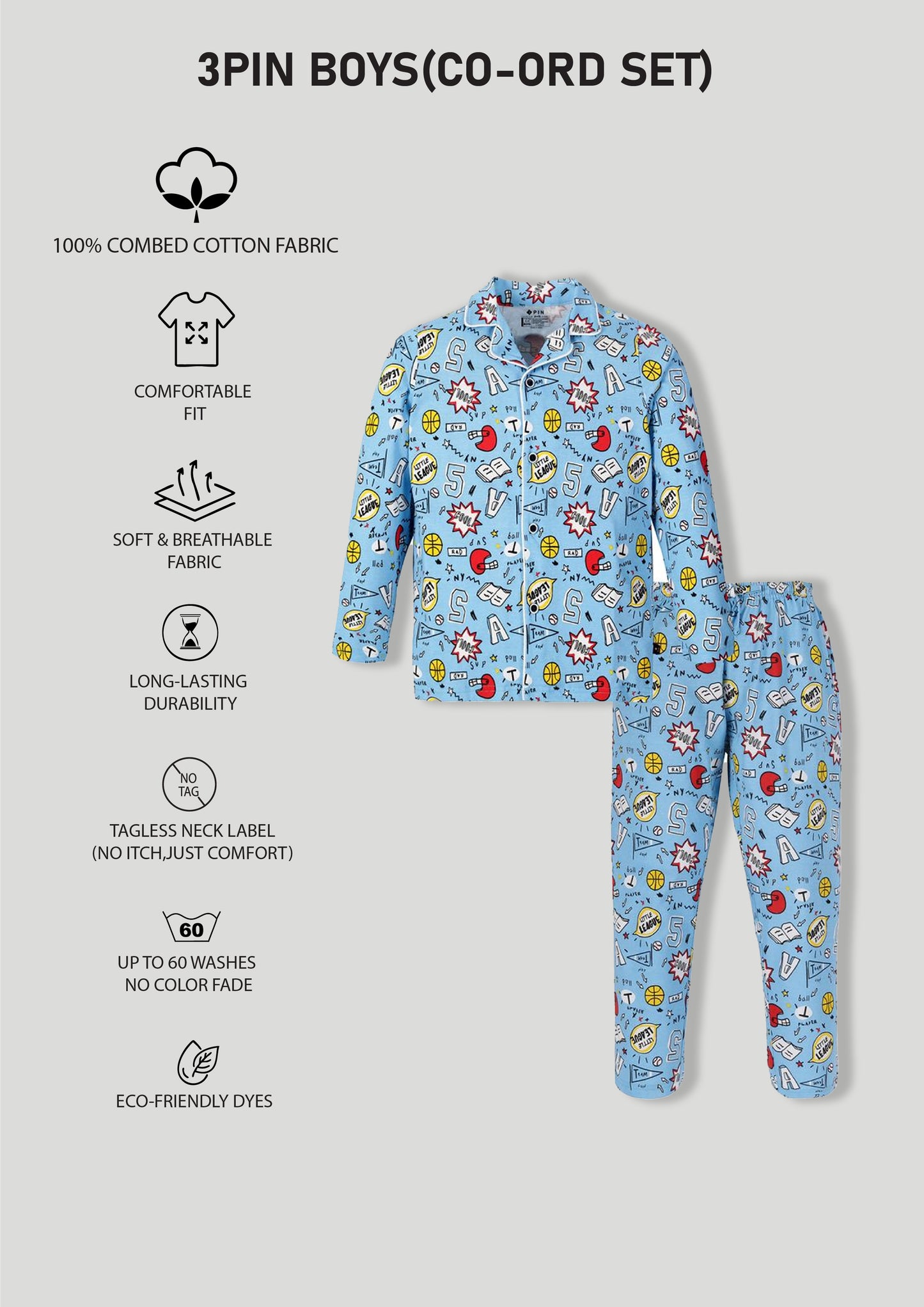 Boyz Night Suits - Pack of 3