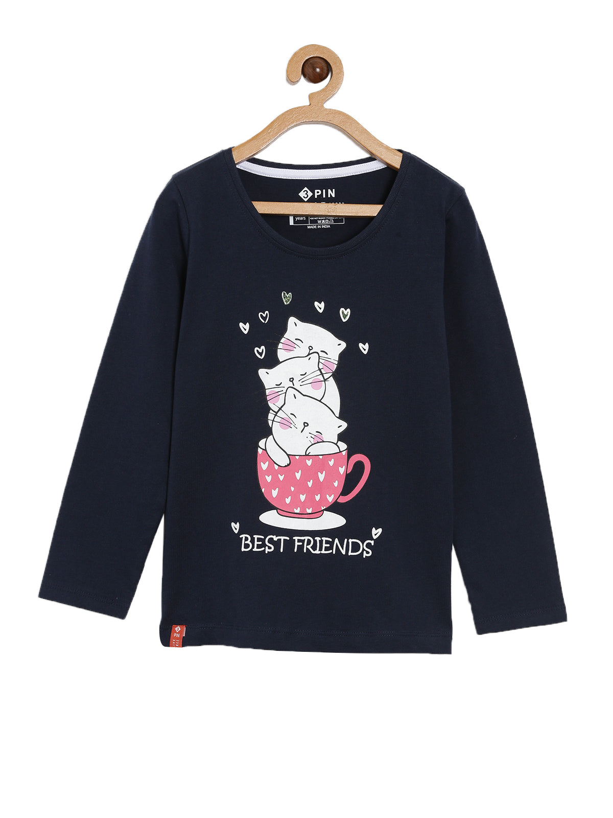3PIN GIRLS FULL SLEEVE TSHIRT AND LEGGINGS SET
