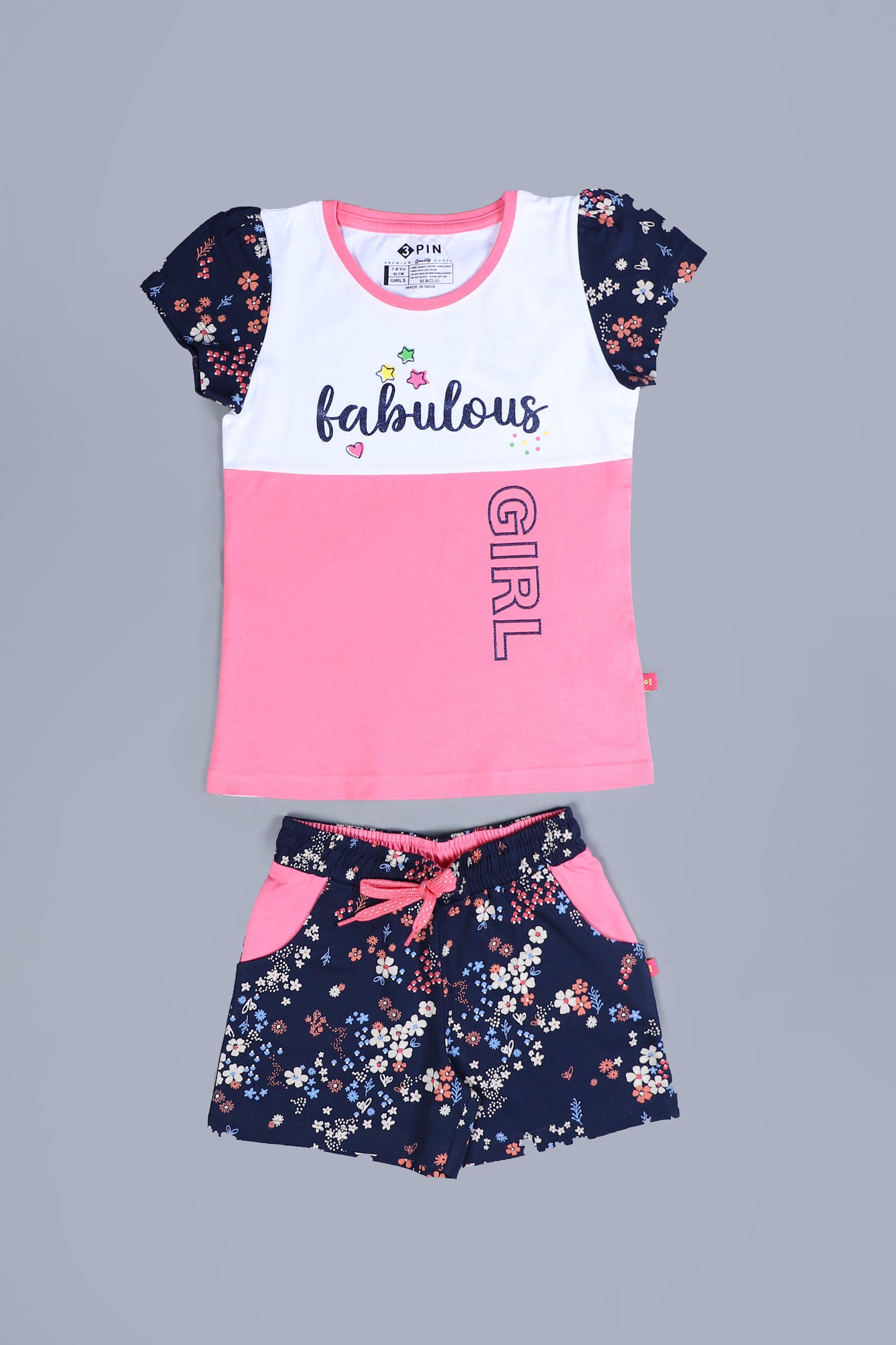 Girlz T-Shirt & Shorts Set - Pack of 3