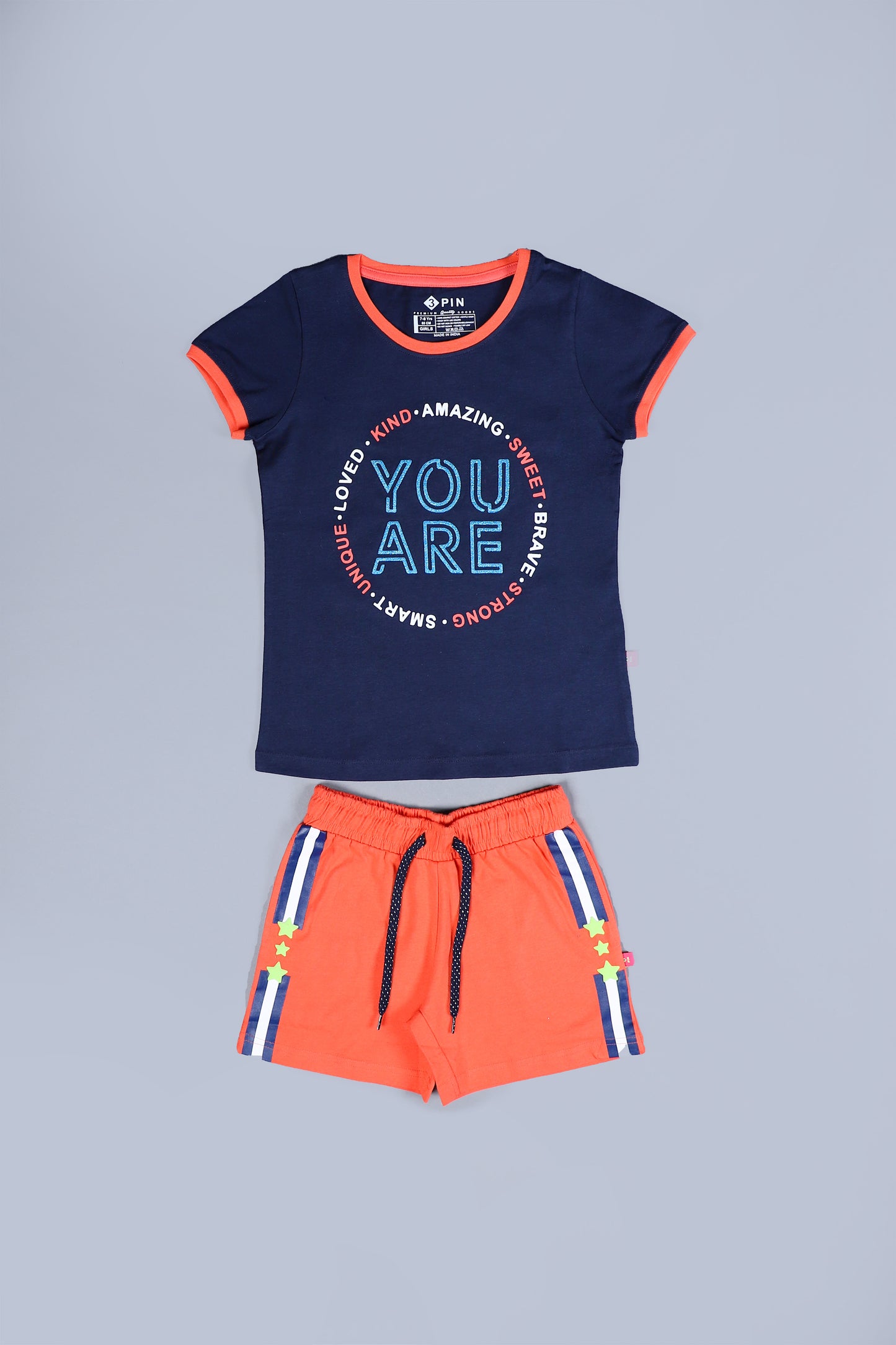 Girlz T-Shirt & Shorts Set - Pack of 3