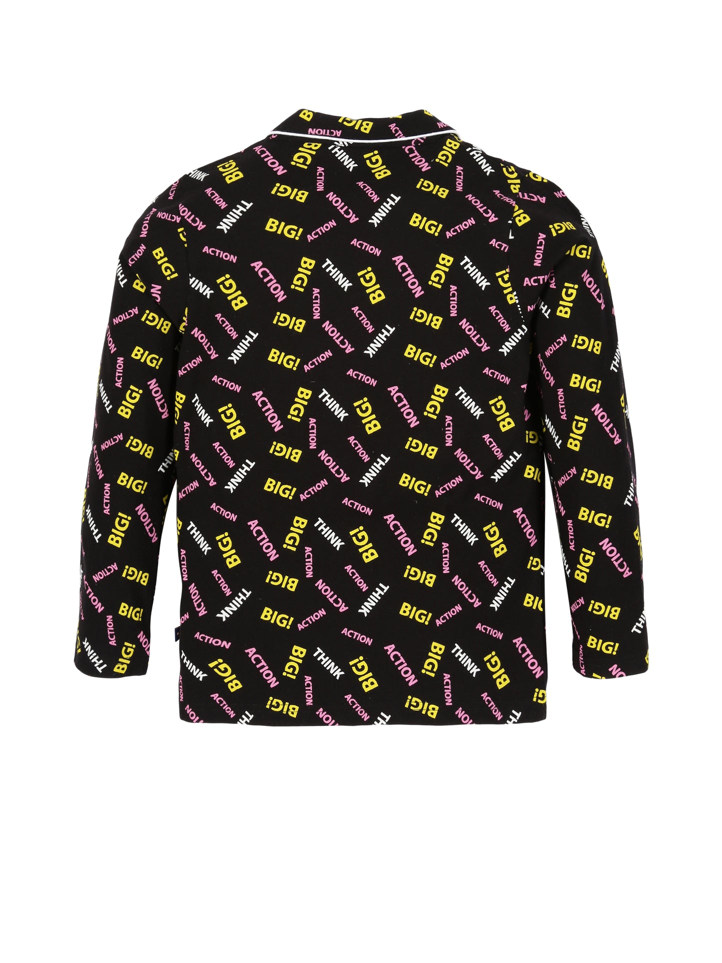 BOYS ALL OVER PRINT NIGHT SUIT - BLACK