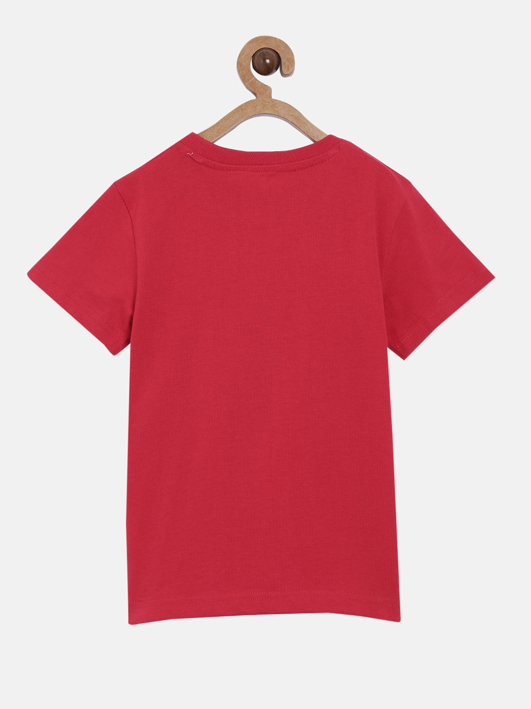 Boys Cotton Printed Round Neck T-Shirt