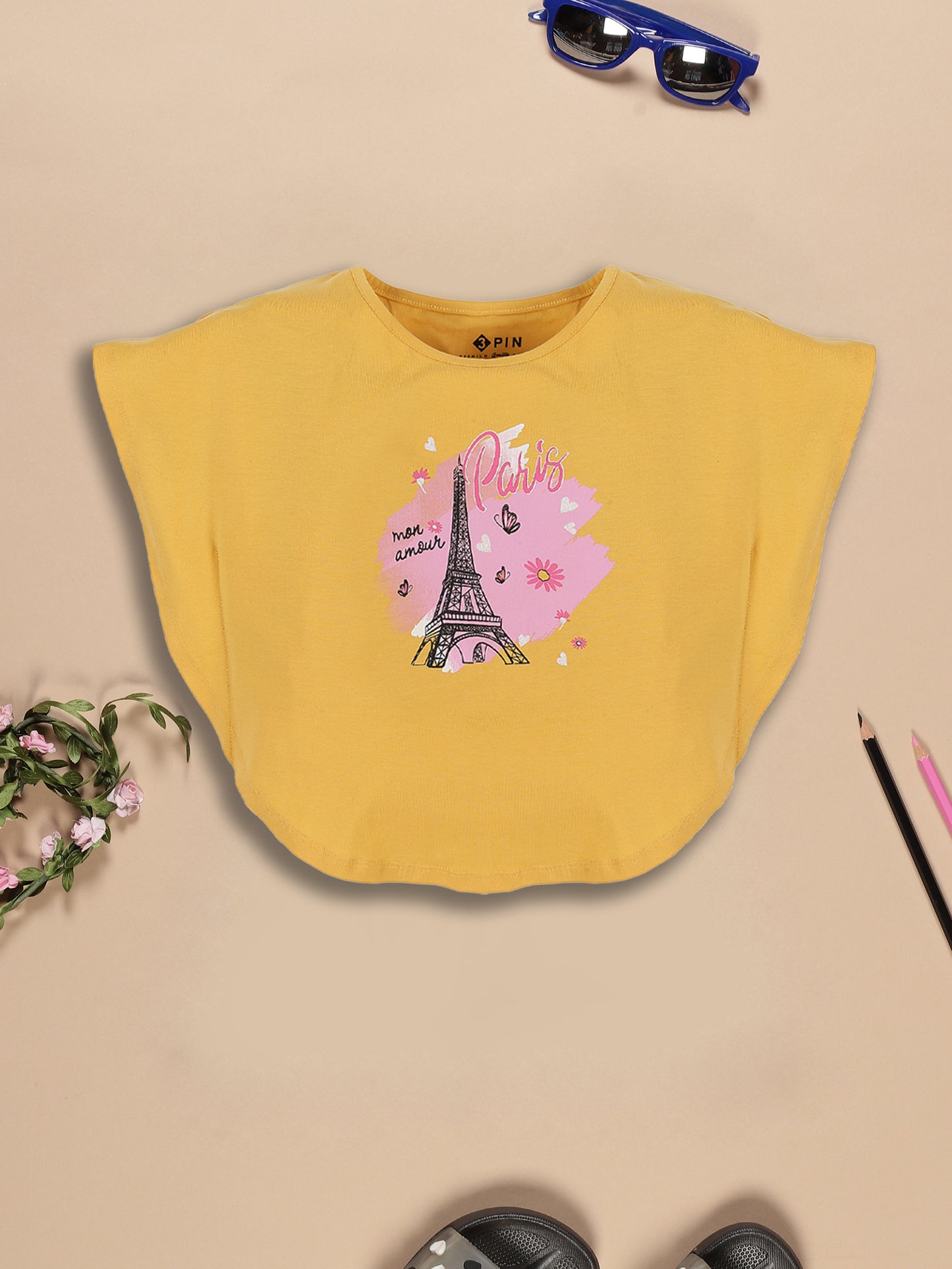 Girls Multicolor Top - Pack of 4