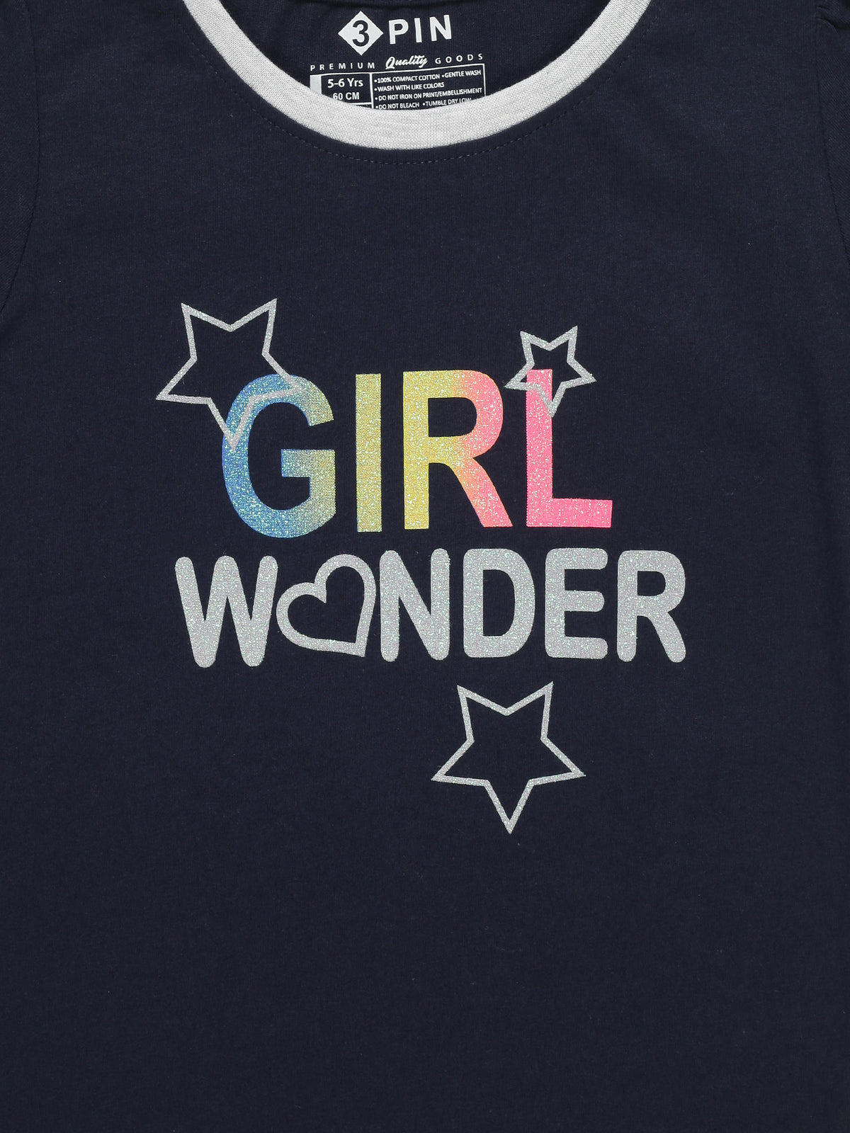 3PIN Girls Top and Shorts Set for 2-14 Y(Pack of 2)