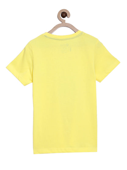 Boys Cotton Printed Round Neck T-Shirt