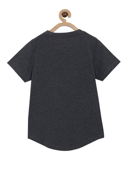 Boys Cotton Printed Round Neck T-Shirt