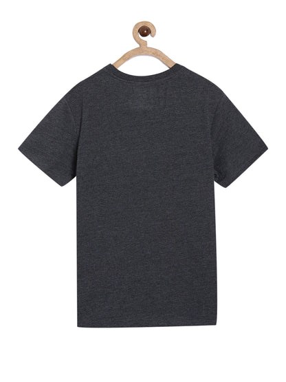 Boys Cotton Printed Round Neck T-Shirt