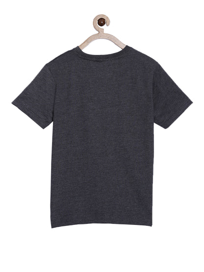 Boys Cotton Printed Round Neck T-Shirt