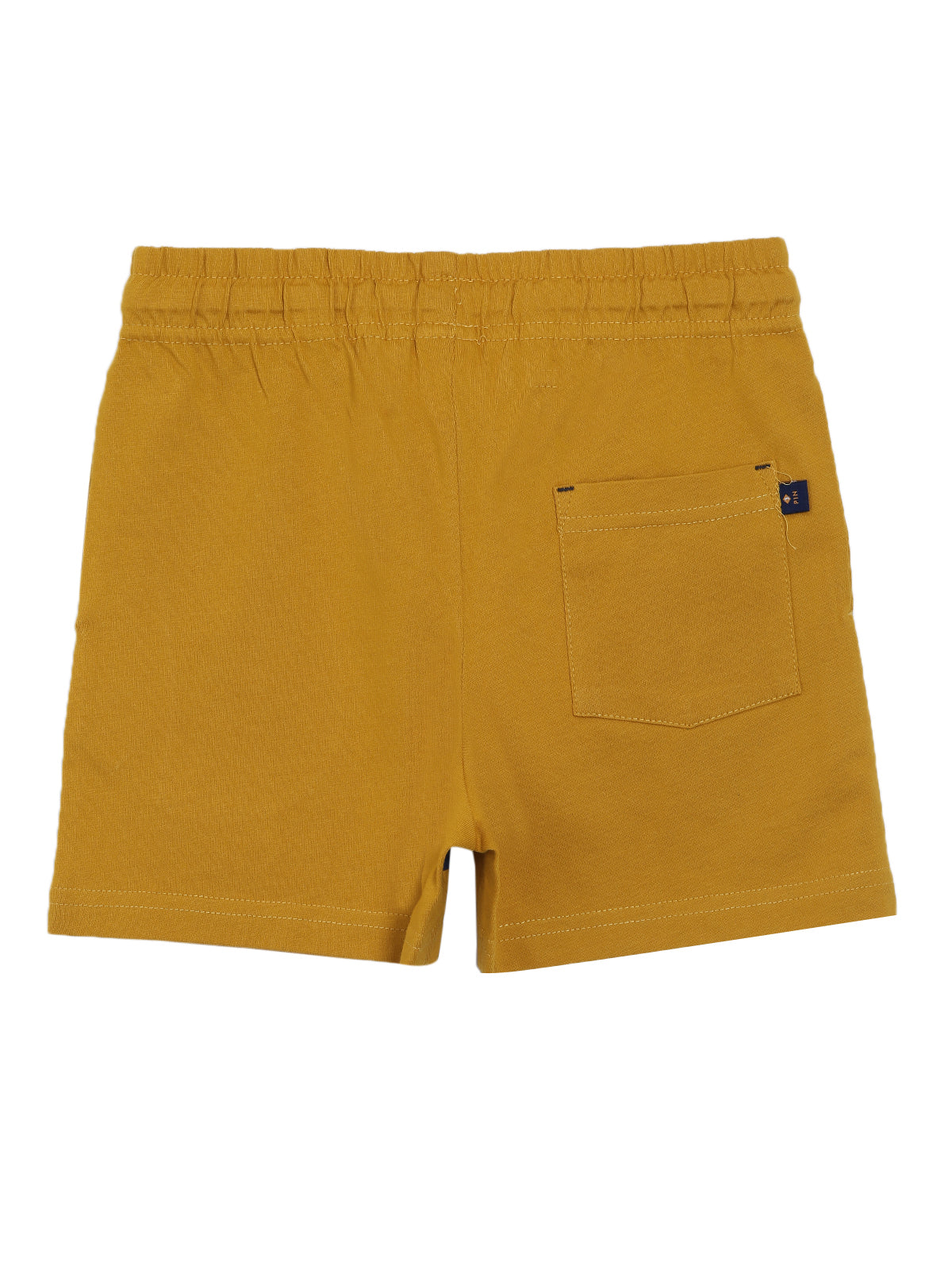 BOYS 2-14 YEARS URBAN SKATE PRINTED  SHORTS -MUSTARD