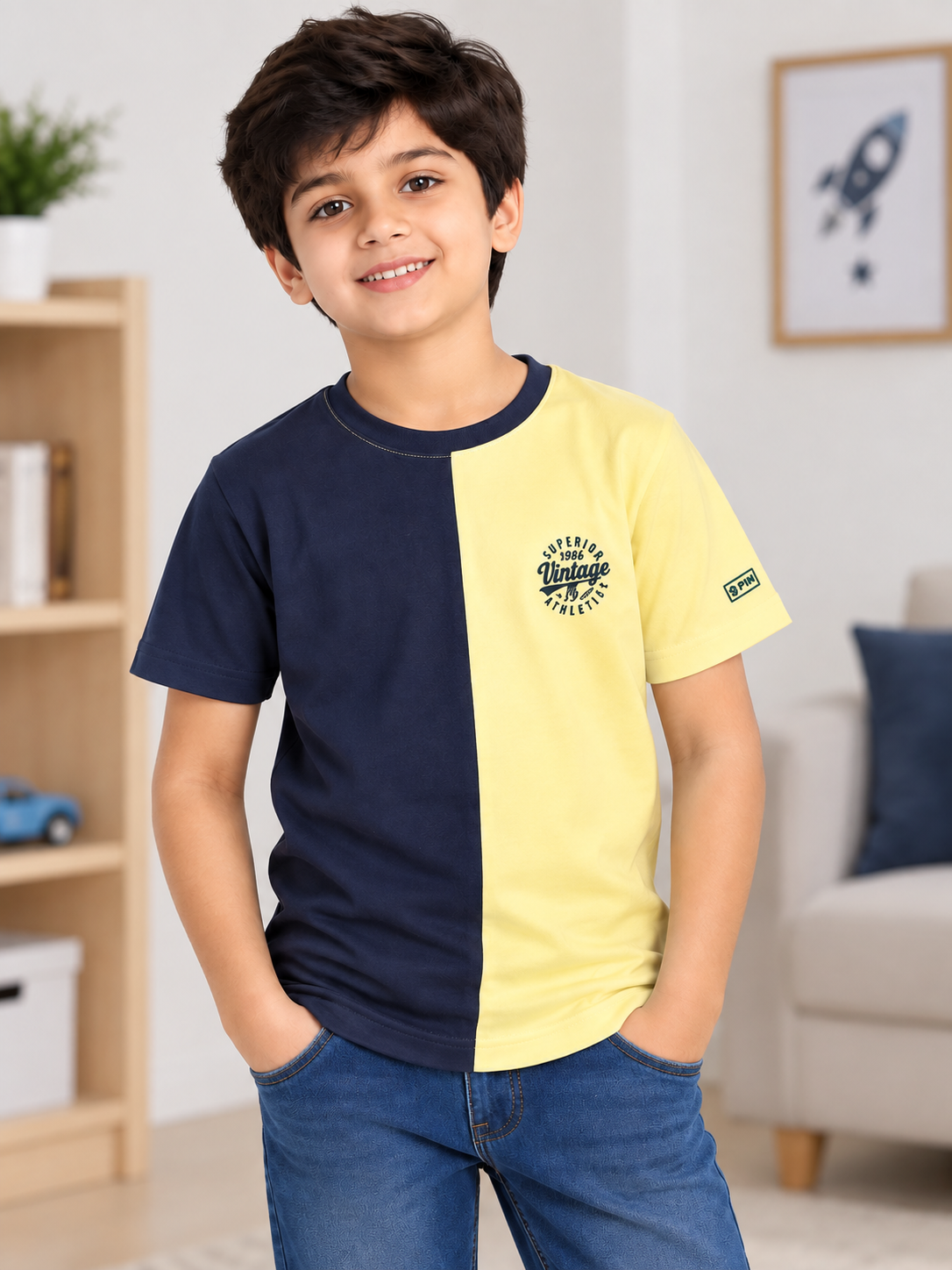 Boys Cotton T-Shirt Printed