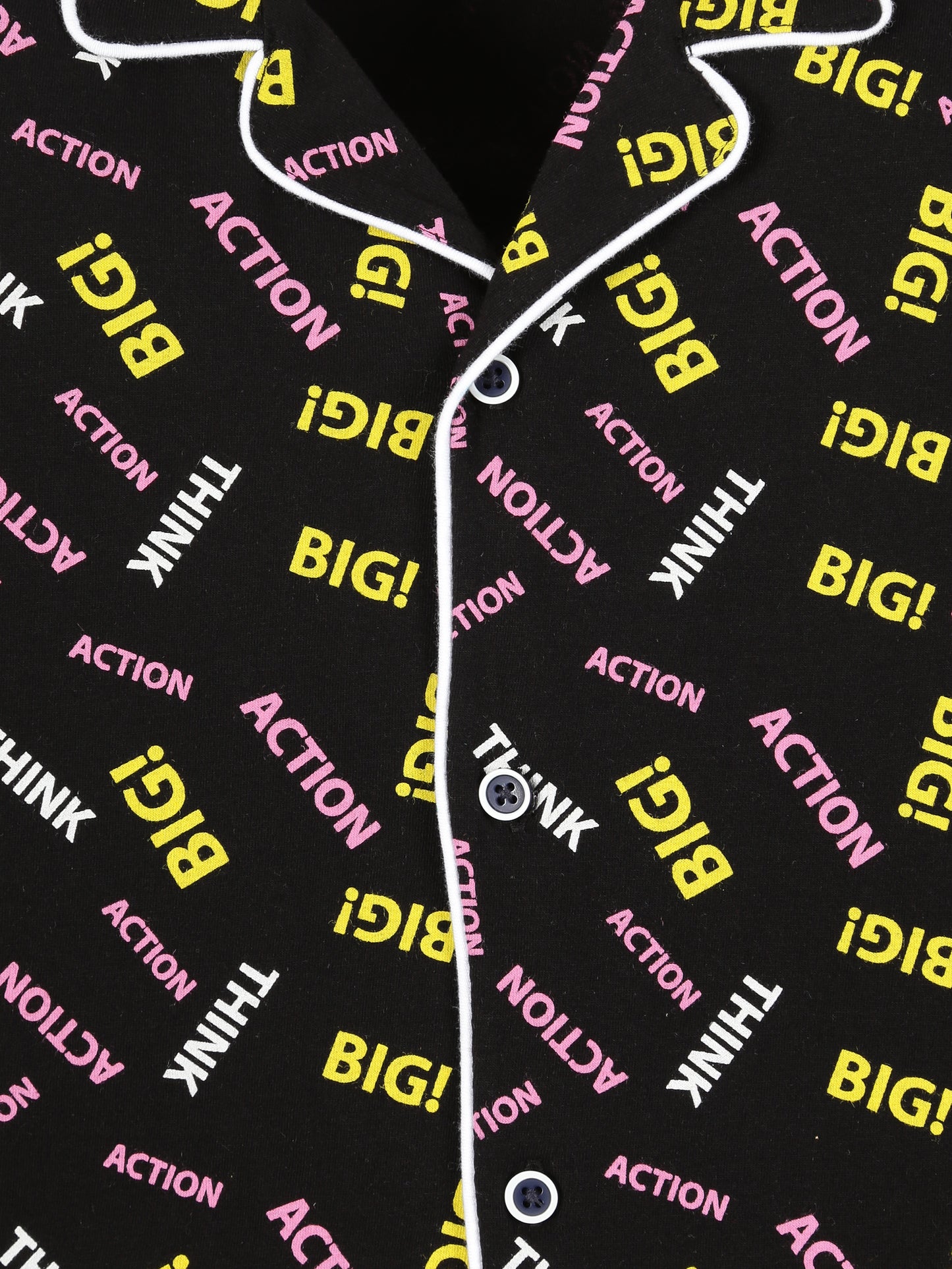 BOYS ALL OVER PRINT NIGHT SUIT - BLACK
