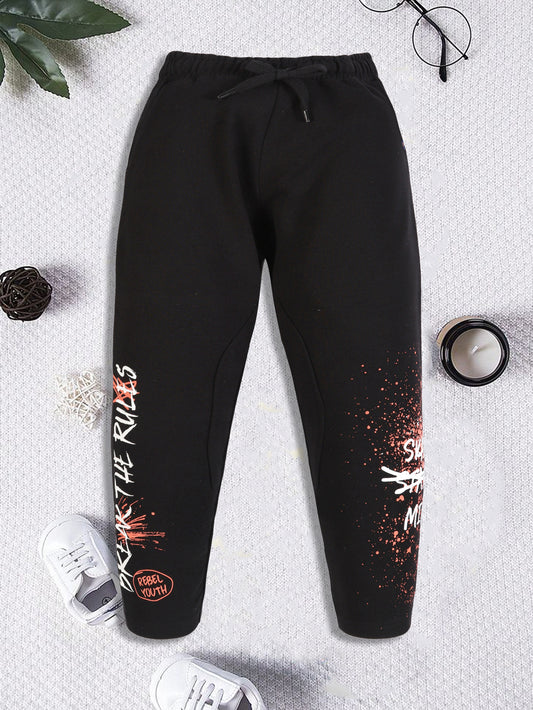 Boys Cotton Joggers Printed
