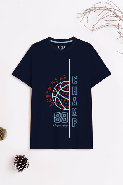 Boys Cotton Printed Round Neck T-Shirt - Pack of 5