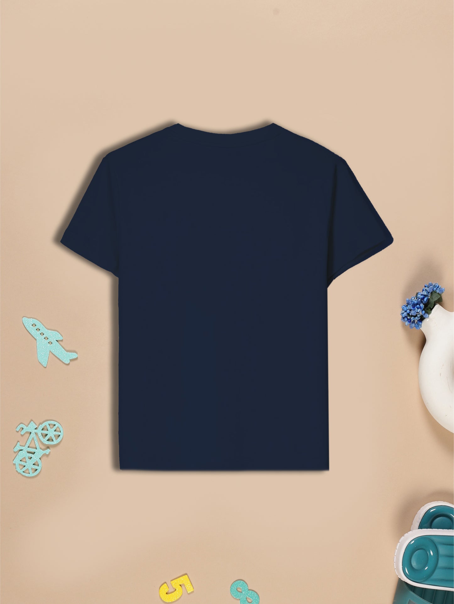 Girls Cotton Printed Round Neck T-Shirt - Pack of 5