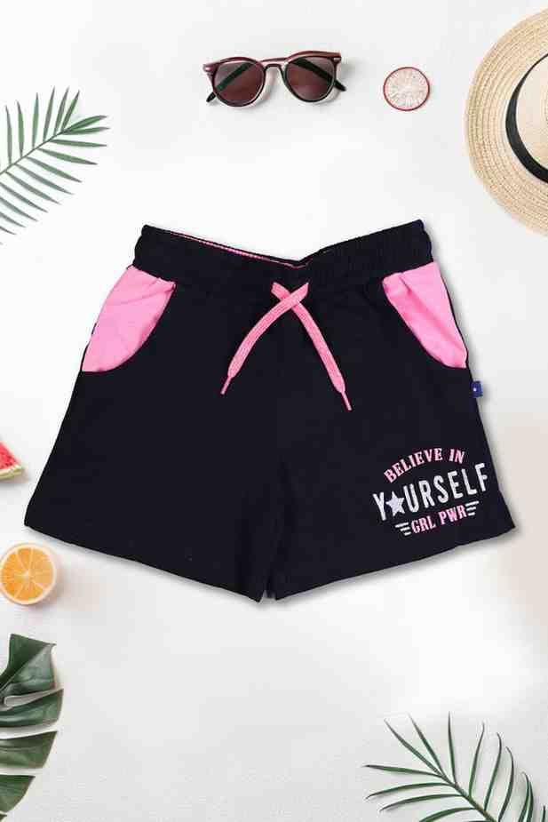Girls Placement Printed Shorts Pack of 5 - Multi