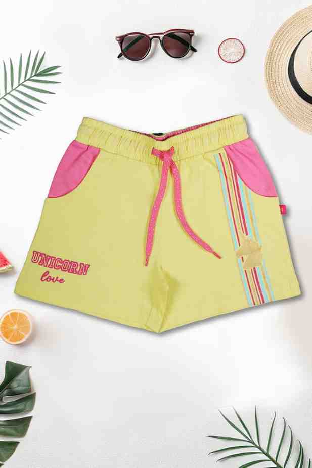 Girls Placement Printed Shorts Pack of 5 - Multi