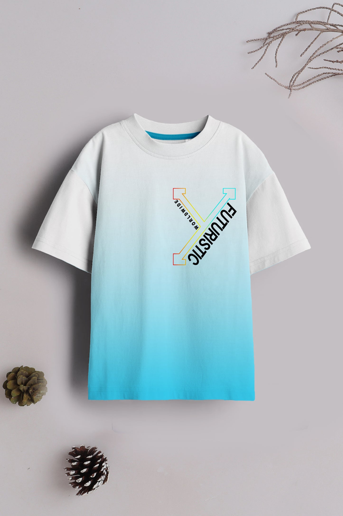 Boys Cotton Printed Round Neck T-Shirt - Pack of 5