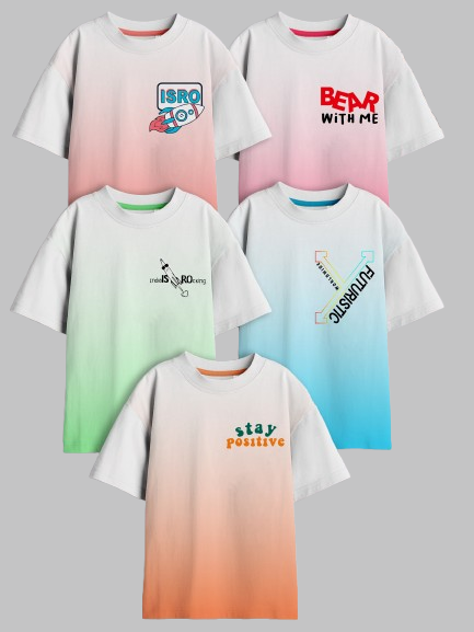 Boyz Cotton TShirts - Pack of 5