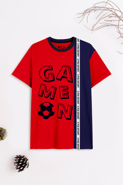 Boys Cotton Printed Round Neck T-Shirt - Pack of 5