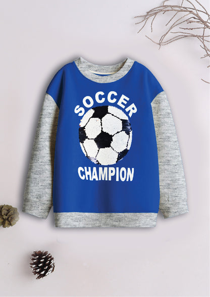 Boys Cotton Printed Round Neck Sweatshirts  (Pack of 3)