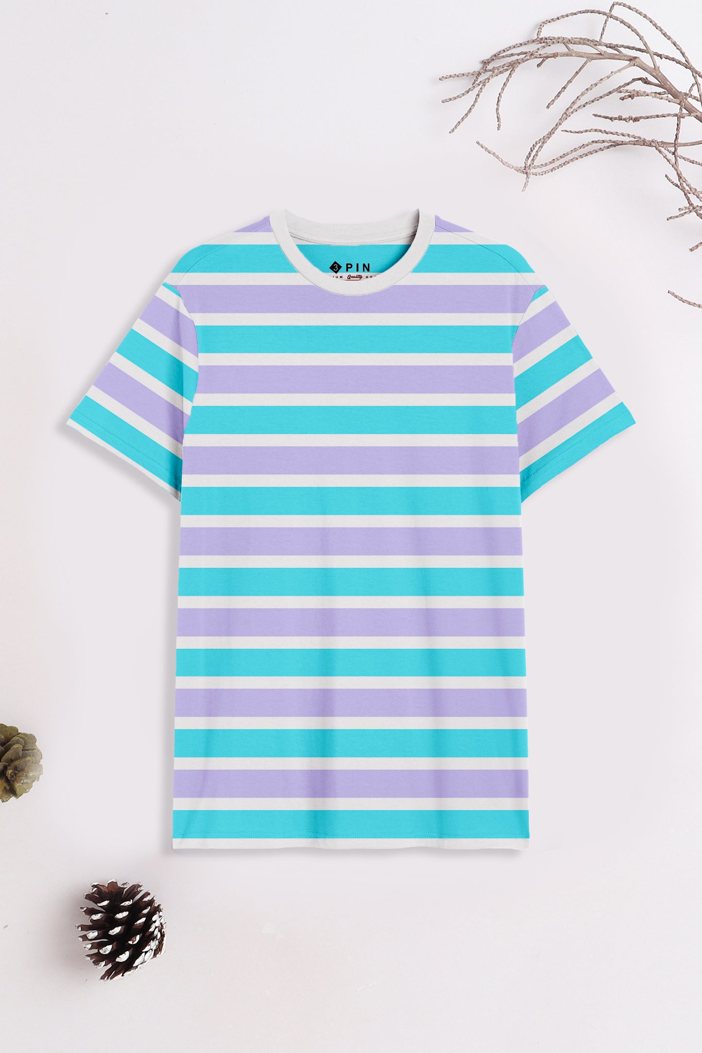 Boys Cotton Striped Round Neck T-Shirt - Pack of 5