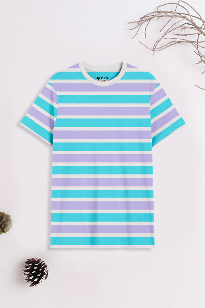 Boys Cotton Striped Round Neck T-Shirt - Pack of 5