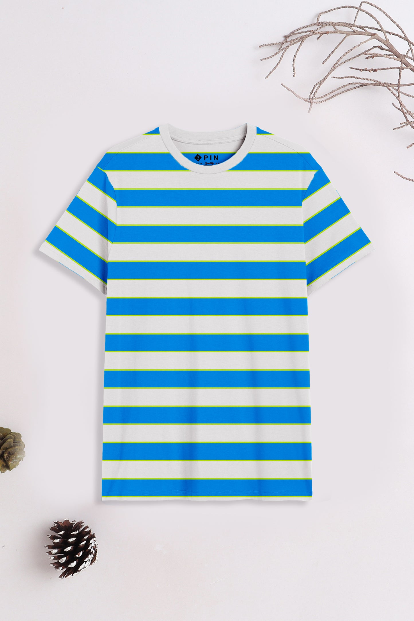 Boys Cotton Striped Round Neck T-Shirt - Pack of 5