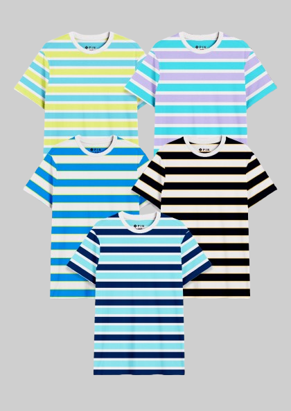 Boyz Cotton TShirts - Pack of 5