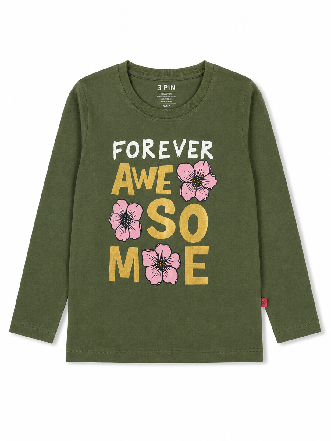 3PIN Girls pack Of 2 T-shirt 2-14 Y