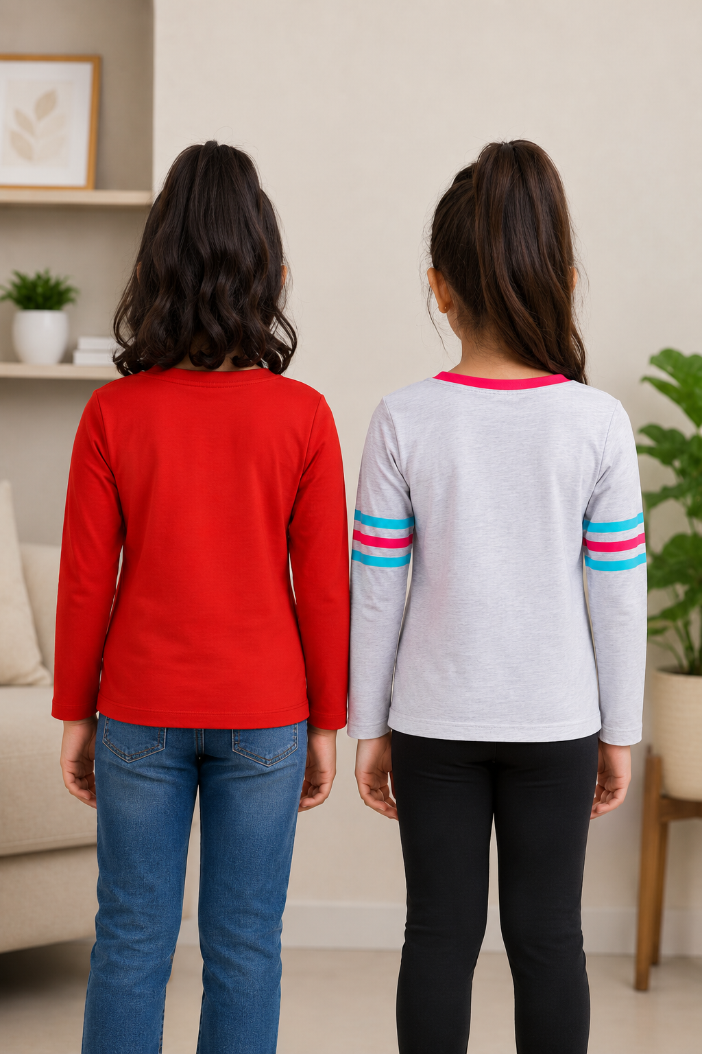 3PIN Girls pack Of 2 T-shirt 2-14 Y