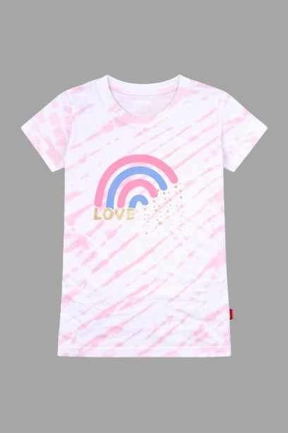 Girls Printed Tie & Dye T-Shirt