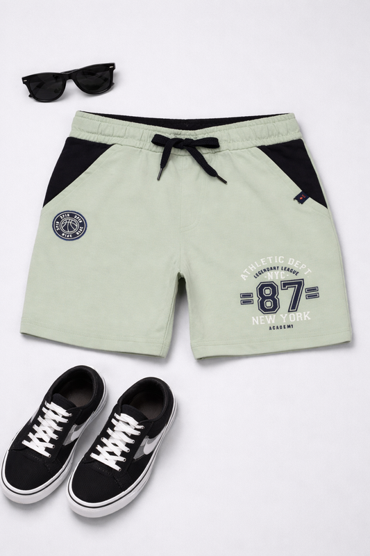 Boys Cotton Shorts Printed