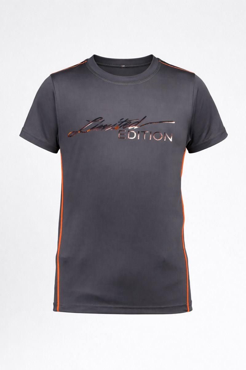 Boys Printed Typography Round Neck Polyester T-Shirt