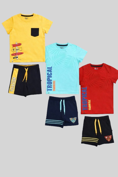 Boyz Night Dress Set - Pack of 3