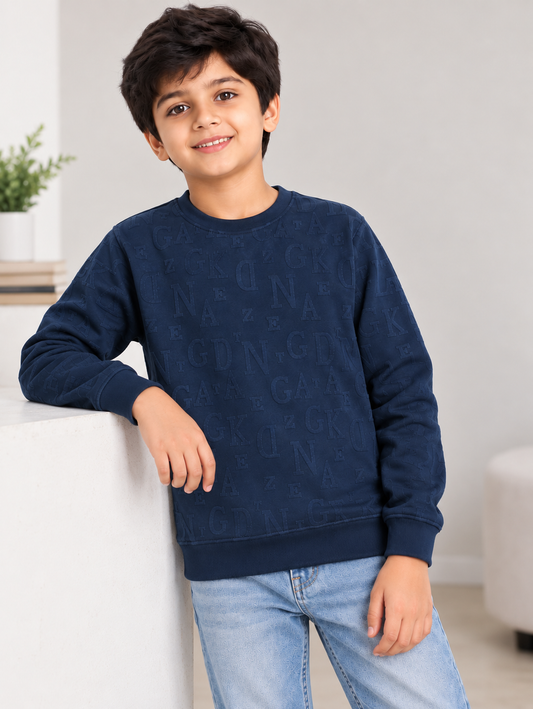 Boys Tencel Jaquard Sweatshirt