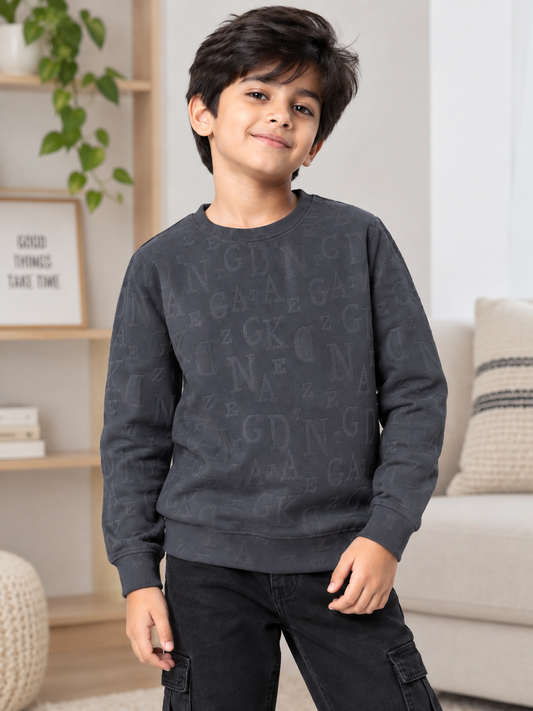 Boys Tencel Jaquard Sweatshirt