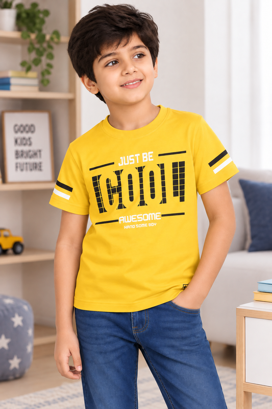 Boys Cotton T-Shirt Printed