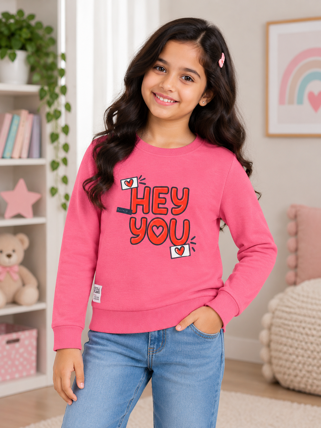Girls Cotton Tshirt Sweatshirt